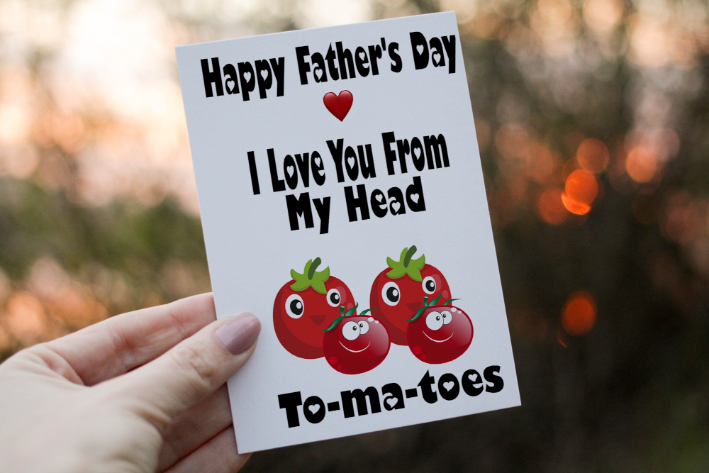 Love You From Head To Toes Father's Day Card, Card for Dad